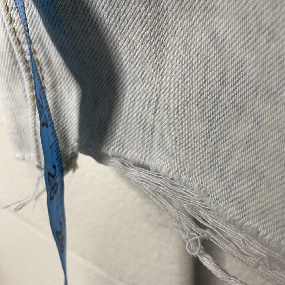 American Eagle Acid Wash Distressed High Rise Mom Jean 100% Cotton Size 6 - Picture 12 of 12